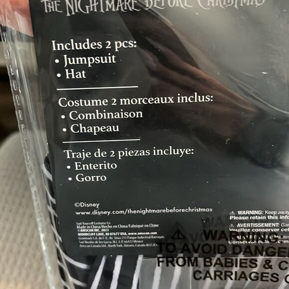 Disney Jack Skellington Infant Costume - Black and White - Picture 4 of 5